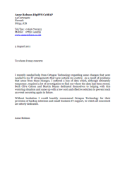 Testimonial from Anne Robson