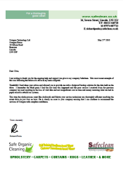 Testimonial from Safeclean