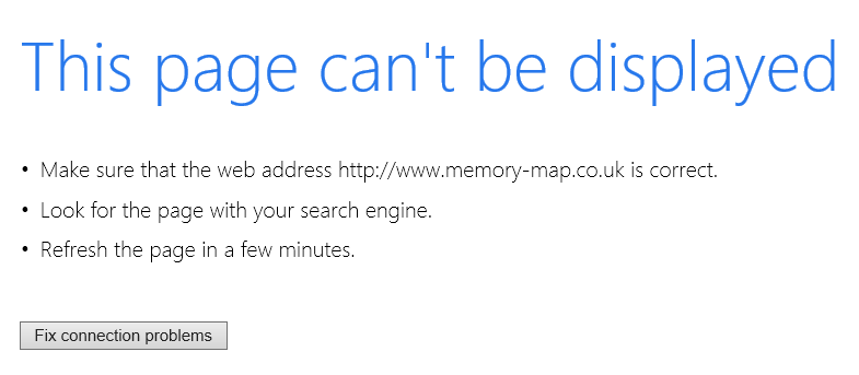 Memory Map useless web pages