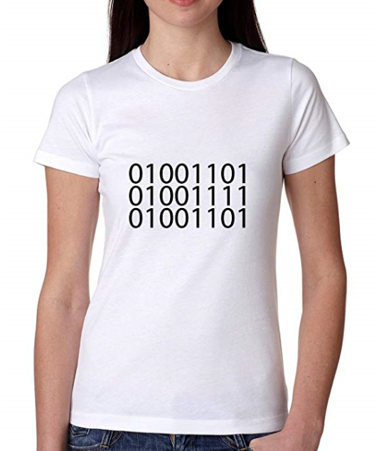 binary code tshirt
