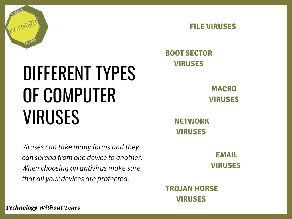 how many types of computer viruses are there