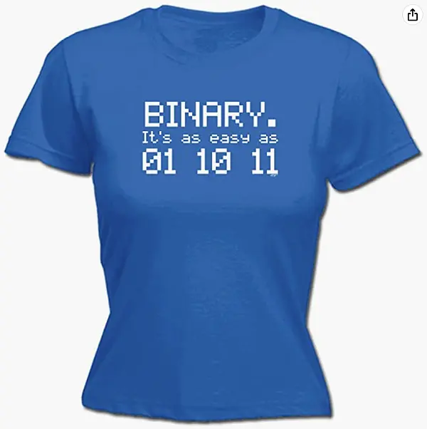 Binary t-shirt