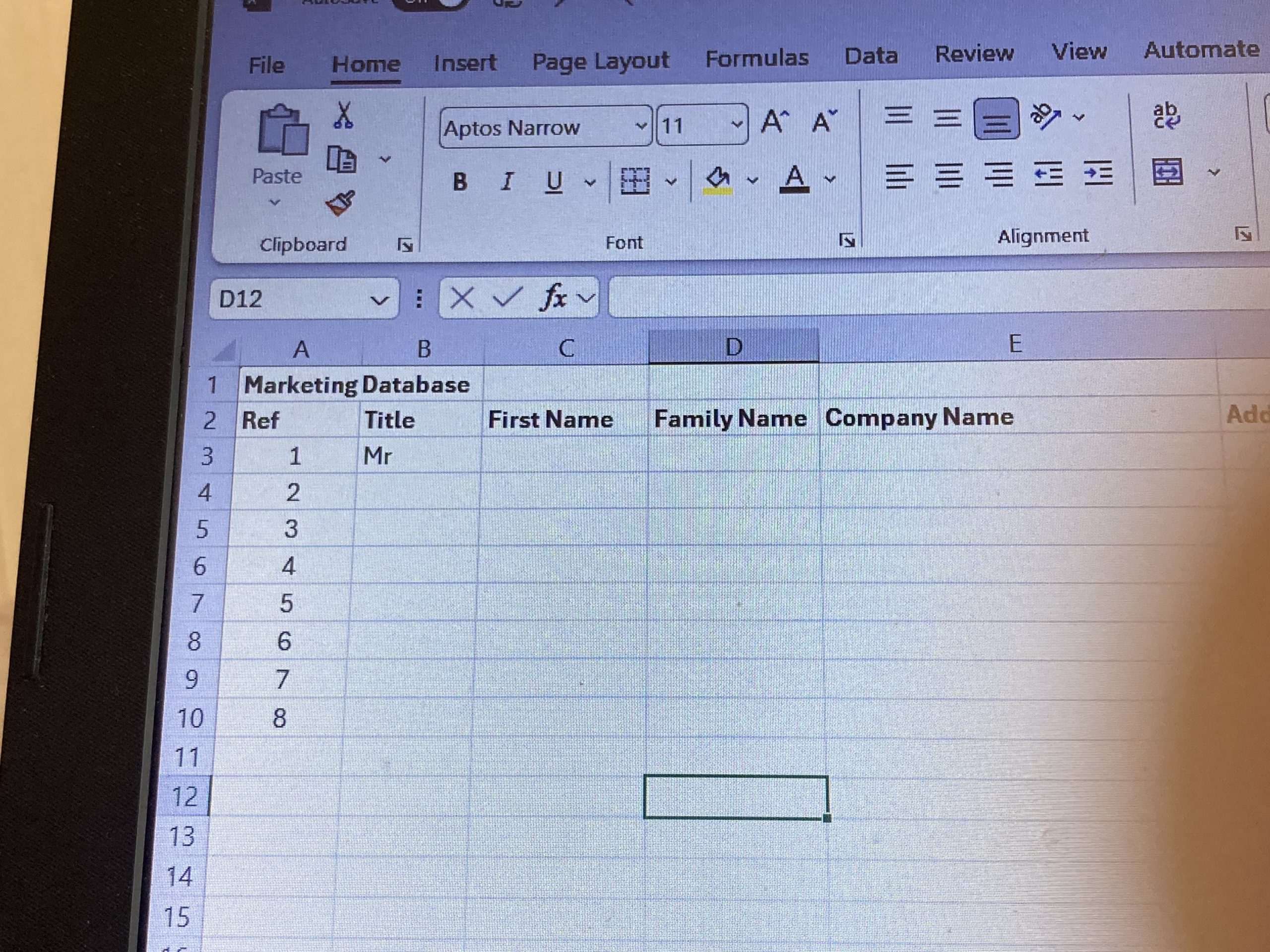 Training - Database 101